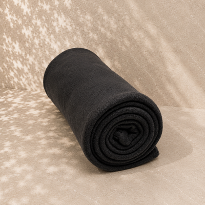 Black fleece blanket