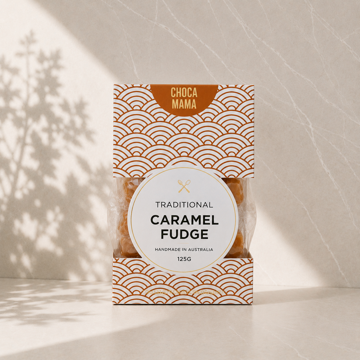 aChocamama Traditional Caramel Fudge 125g – handmade in Australia, included in A Little Hello gift hamper by The Gifting Pantry