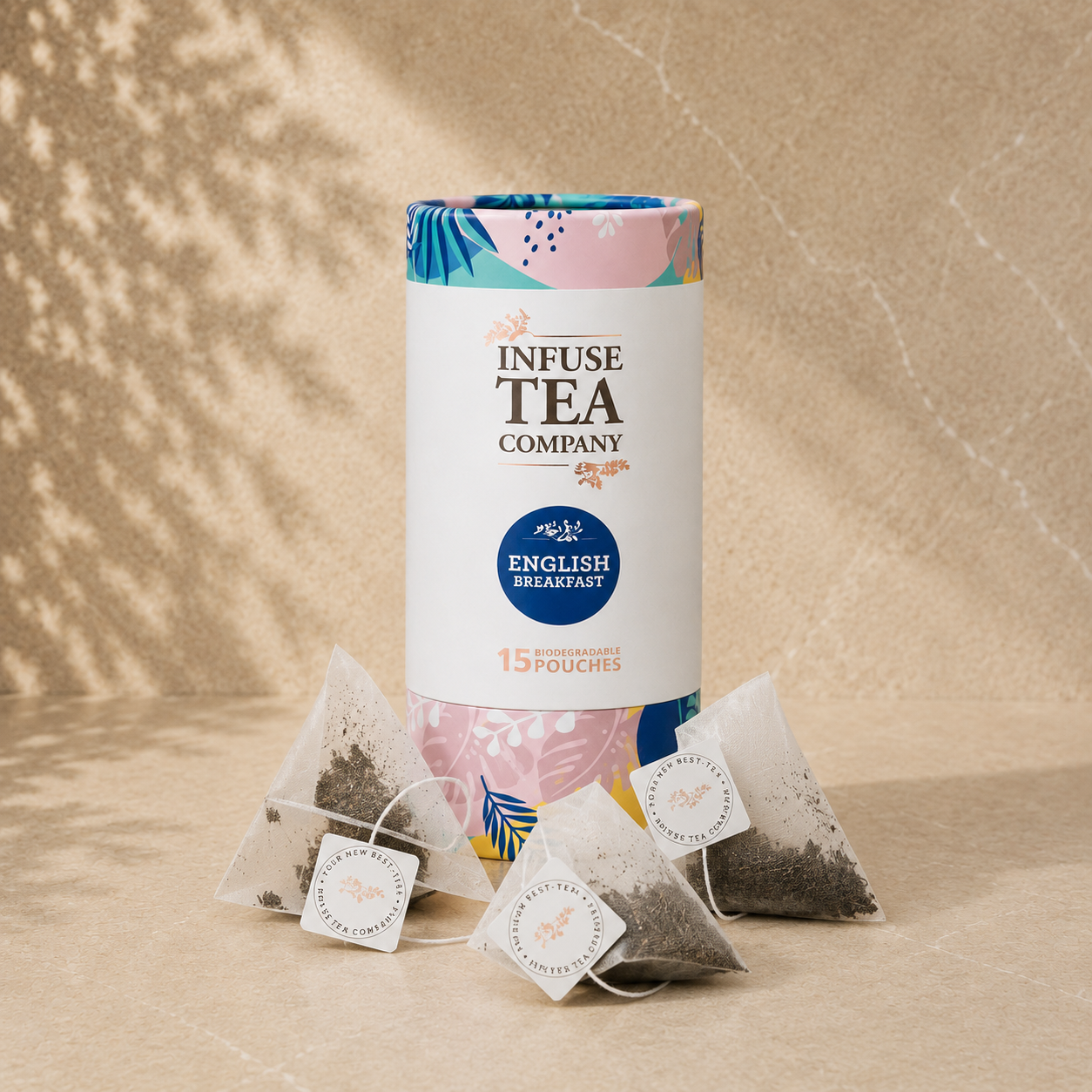 Infuse Tea Co. English Breakfast tea 16-pack — included in the A Little Company on the Road travel gift set