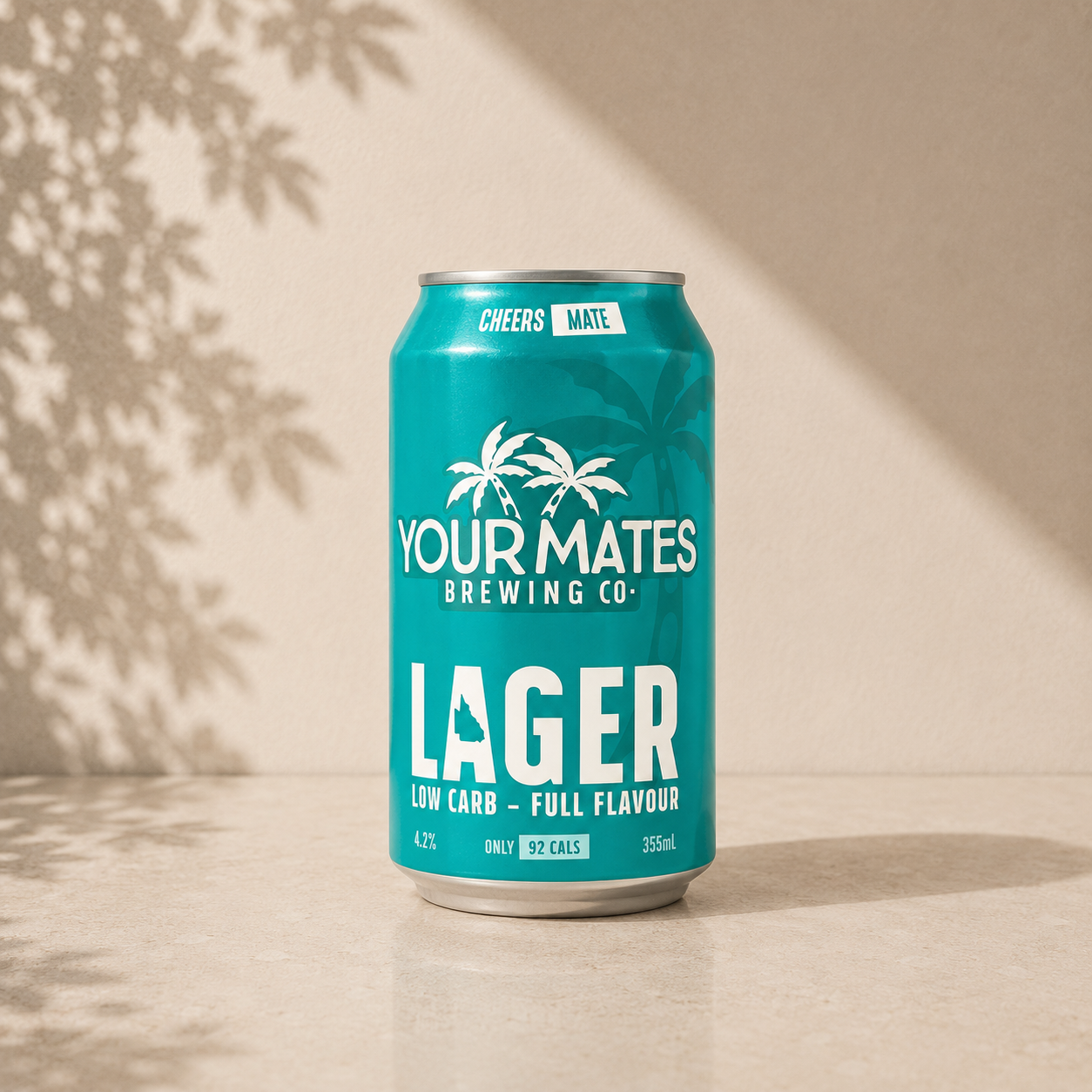 Your Mates Brewing Co. Low Carb Lager 355ml — included in The Backyard Session Father's Day beer hamper for dad