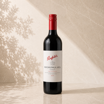 Penfolds Koonunga Hill Shiraz red wine bottle — the red wine option in The Long Afternoon gift hamper by The Gifting Pantry