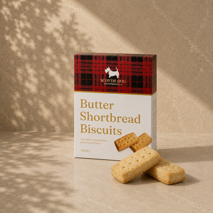 Scottie Dog Butter Shortbread Biscuits 180g — included in the A Little Company on the Road travel gift set