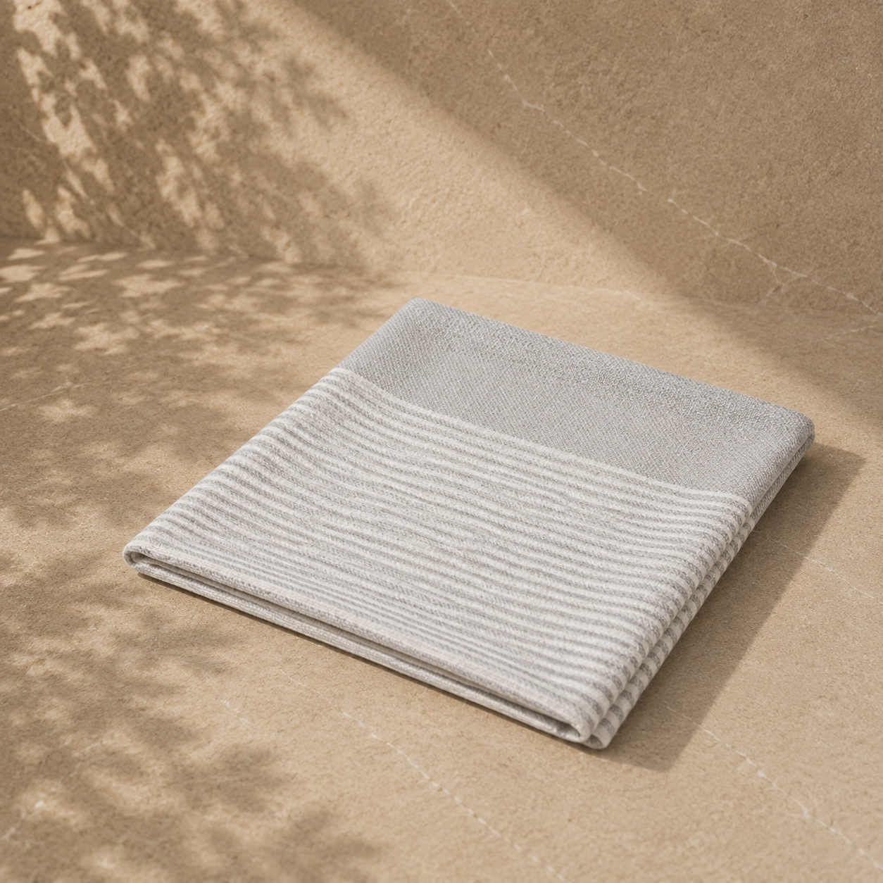 Nicola Spring pinstripe cotton tea towel - included in Cosy for Two couples gift hamper by The Gifting Pantry