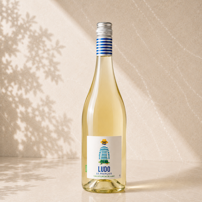 Ludo Le Français Sauvignon Blanc white wine bottle — the white wine option in The Long Afternoon gift hamper by The Gifting Pantry