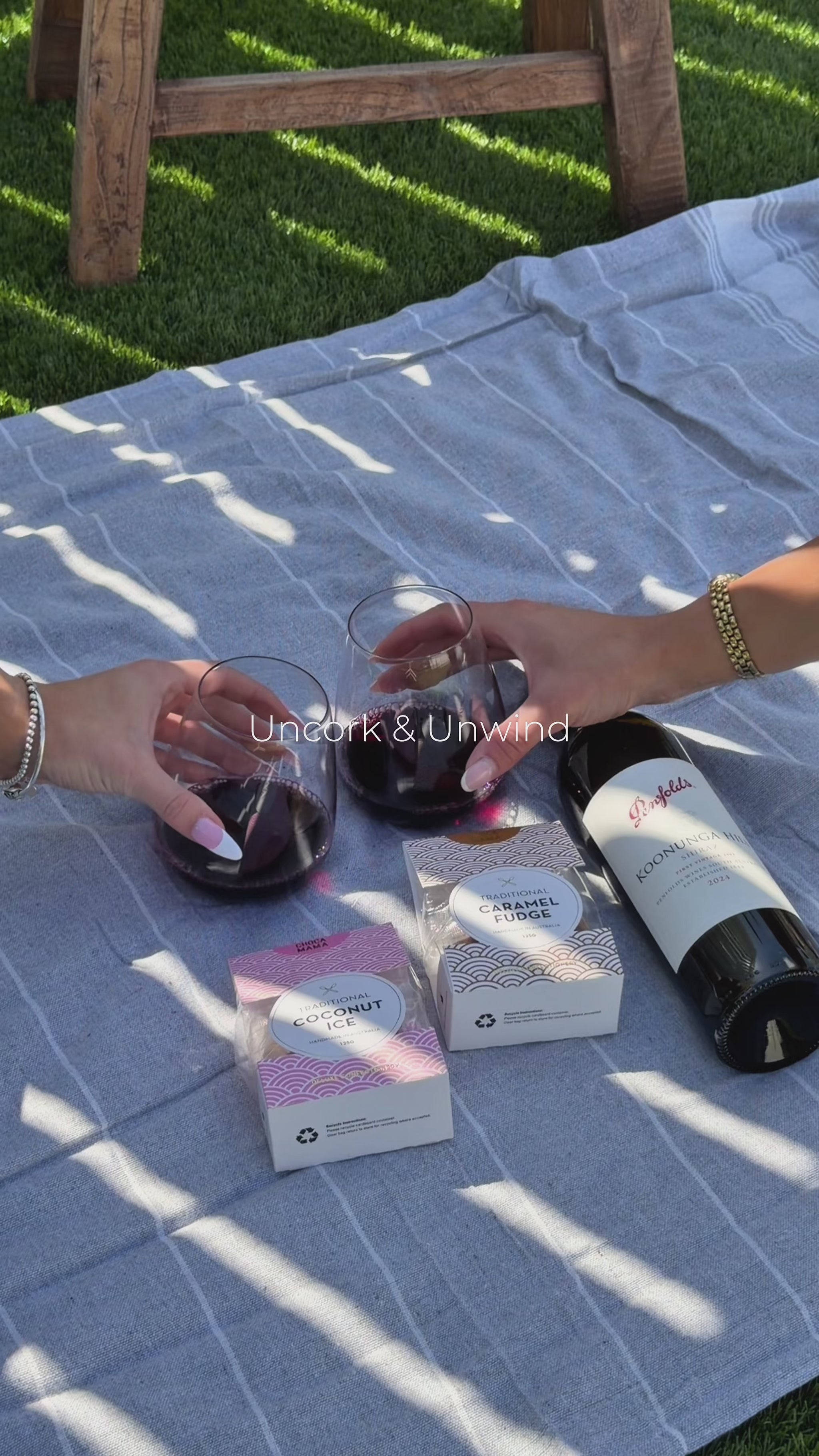 Uncork & Unwind housewarming wine gift hamper video – red wine set with cooler bag, Krosno glasses and sweet treats
